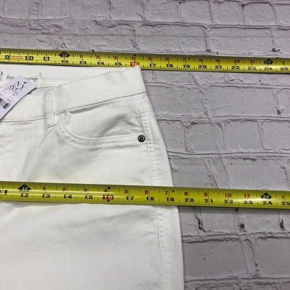 NWT New York & Co. Women Legging Crop Jeans Size 12 White Denim B187 -20 - Picture 3 of 13